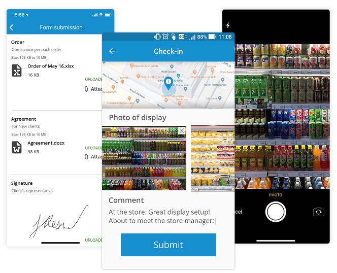 Check-ins and POD
